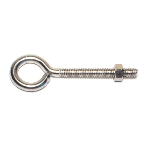 Midwest Fastener Eye Bolt 5-16"-18, 4 in Shank, 18-8 Stainless Steel, 10 PK 52329 - main